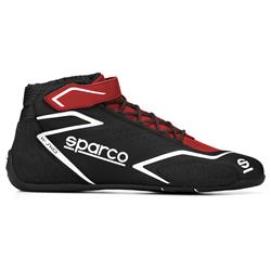 Driving Shoes & Boots, K-Skid Driving Shoes, Mid-top, Leather Outer, Red/Black, Natural Rubber Outer Sole, European Shoe Size 35, Pair