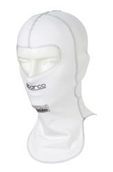 Head Sock, Shield RW-9 Hood, Single Eyehole Opening, One Layer, Nomex, White, FIA 8856-2000, Each