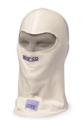 Head Sock, Micropoly, Single Layer, Full Face Opening, Coolmax, White, One Size Fits All, Kart, Each