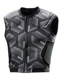 Rib Vests, SJ Pro K3 Rib Protectors, Synthetic Rubber/Foam, Black/White, Youth 140, Each