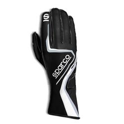 Driving Gloves, Record Karting Gloves, One Layer, Synthetic, Black/Gray, Large, Pair