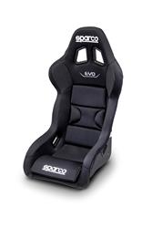 Seats, Evo L QRT X Competition Seats, Fixed Back Bucket, Front, Fiberglass, Fabric, Black, FIA 8855-1999 Rating, Each