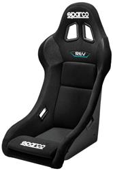 Seat, Rev QRT Series, Bucket, Fiberglass Frame, Fabric, Black, Each