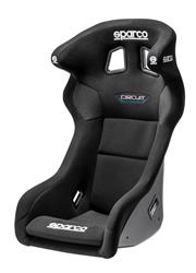 Seat, Circuit QRT Series, Bucket, Fiberglass Frame, Fabric, Black, Each