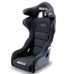 Seat, ADV SC Series, Bucket, Carbon Fiber Frame, Fabric, Black, Each