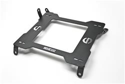 Seat Bracket, 600 Series, Fixed Mount, Black Wrinkle Powdercoated, Steel, 2 Door, Front Right, For use on Honda®, Each