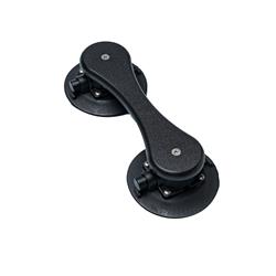 Automotive Suction Cups, Medium-Duty Handle, Plastic, Black, 12 in. Long, 3 in. Tall, 4.5 in. Wide, Dual 4.5 in. Vacuum Cups, Each