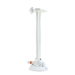 Paper Towel Holders, Suction Mount, Plastic, 1/2 in. Thick, White, 4.5 in. Vacuum Cup, 14.5 in.Tall, with Elastic Band, Each