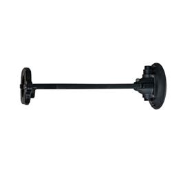 Paper Towel Holders, Suction Mount, Plastic, 1/2 in. Thick, Black, 4.5 in. Vacuum Cup, 14.5 in.Tall, with Elastic Band, Each