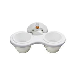 Cup Holders, 2-CUP HOLDER VERTICAL WHITE, Each