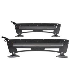 Ski and Snowboard Racks, Classic Ski Rack, 29.5 in. Long, 6 in. Wide, 9.25 in. Tall, Plastic, Black, for 4 sets skis or 2 Snowboards, Each