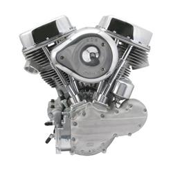 Complete Engine, P-Series, Alternator/Generator Style, 93 in., 585 in. Cam, Super E Carb, Natural/Silver Finish, Harley-Davidson®, Panhead, Each