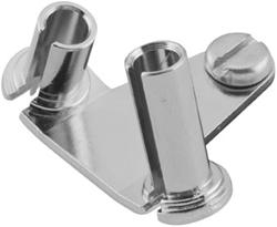 Throttle Cable Guide, Steel, Chrome Plated, Butterfly-style, Harley-Davidson®, Each