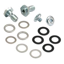 Breather Conversion Hardware, Steel, Chrome, Harley-Davidson®, Kit