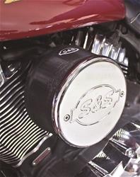 Air Filter Covers, Pre-filter For S&S air cleaners for Indian touring models with Thunderstroke 111 Engine, Black, Each