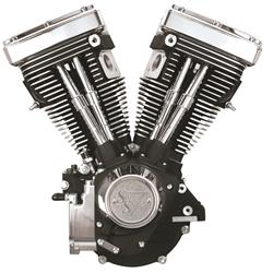 Long Block, V-Series, 80 in., 508 in. Cam, Carbureted/Fuel Injected, Black Wrinkle Finish, Harley-Davidson®, Evolution, Each