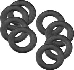 SHOP HARDWARE, WASHER RUBBER COATED 1/4" 8PK