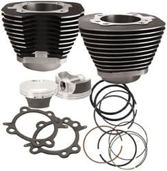 Top End Engine Kit, 97 in. Big Bore, Black Wrinkle Finish, Forged Pistons, Gaskets, Harley-Davidson®, Kit