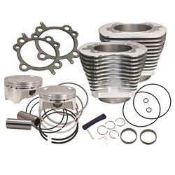 ENGINE CYLINDERS, 99-06 TWIMCAM (EXC 06 DYNA), 4" CYLINDER KIT SIL