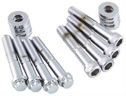 Head Bolt, 12-point, Steel, Polished, Washer, Harley-Davidson®, Each