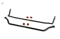 Sway Bars, Front and Rear, Solid, Steel, Black Powdercoated, Chrysler, Kit