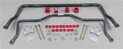 Sway Bars, Front and Rear, Solid, Steel, Black Powdercoated, Chevy, Pontiac, Kit