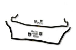 Sway Bars, Front and Rear, Solid, Steel, Black Powdercoated, for use on Honda®, Kit