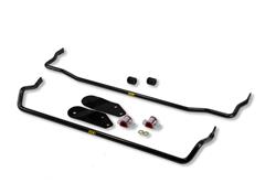 Sway Bars, Front and Rear, Solid, Steel, Black Powdercoated, Toyota, Kit