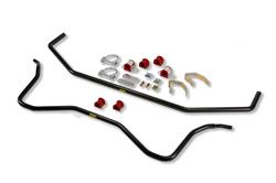 Sway Bars, Front and Rear, Solid, Steel, Black Powdercoated, Volkswagen, Kit