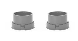 Center Adapter, Center Adapter Set, Box of 2 - 72.6CB, Long, Traffic Grey RAL-7042