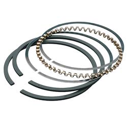 Piston Rings, Gas Nitrided, 3.189 in. Bore, 1.0mm, 1.2mm, 2.8mm Thickness, Single Piston, Set