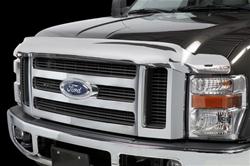 Bug Guard, Stampede Vigilante Premium Hood Protector, 3M Automotive-grade Adhesive, Acrylic, Ford Trucks, Chrome, Each