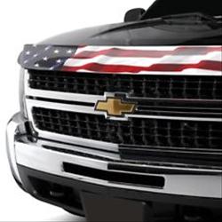 Bug Guard, Stampede Vigilante Premium Hood Protector, 3M Automotive-grade Adhesive, Acrylic, Ford Trucks & SUVs, American Flag, Each