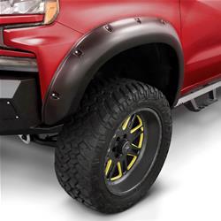 Fender Flares, Ruff Riderz, Front and Rear, Thermoplastic, Black, Ram, Set of 4