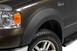 Fender Flares, Trail Riderz, Front and Rear, Thermoplastic, Black, 4.00 in. Flare Width, for 6.5 ft. Bed Lengths, Dodge, Set of 4