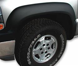 Fender Flares, Trail Riderz, Front and Rear, 2 in. Width, Textured Black, Thermoplastic, Ford, Set of 4