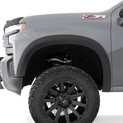 Fender Flares, Original Riderz, Front and Rear, Thermoplastic, Black, Chevrolet, Set of 4