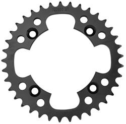 Sprocket, CS4, Rear, 37-tooth, Steel, Black, for use on Honda®, Each