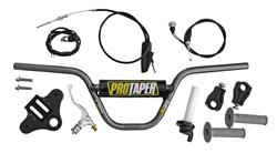 Handlebar Control Kit, BMX, Aluminum, Black Anodized, Honda®, Kit