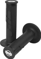 Grips, Clamp-On 1/2 Waffle, Rubber, Black, Pair