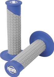 Grips, Clamp-On Pillow Top, Rubber, Blue/Gray, Pair