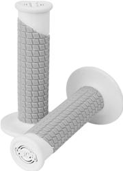 Grips, Clamp-On Pillow Top, Rubber, White/Gray, 7/8 Diameter Bars, Pair