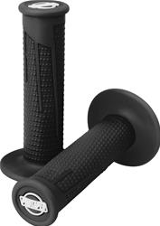 Grips, Clamp-On Full Diamond, Rubber, Black, 7/8 Diameter Bars, Pair