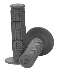 Grips, 1/3 Waffle, Rubber, Gray, Pair