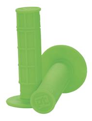 Grips, Single Density Half Waffle, Rubber, Neon Green, Pair