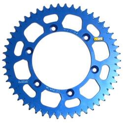 Sprocket, MX RS, Rear, 49-tooth, Aluminum, Blue Anodized, for use on Honda®, Yamaha, Each