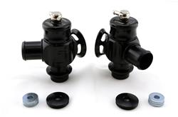 Blow Off Valve, Kompact, Dual Port, Aluminum, Black Anodized, Cadillac, Pair