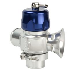 Blow-Off Valve, Dual Port, Adjustable, Aluminum, Blue Anodized, 38mm Outlets, Banking Plug, Each