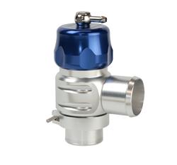 Blow-Off Valve, Aluminum, Blue Anodized, 38mm, Plumb Back, Universal, Each