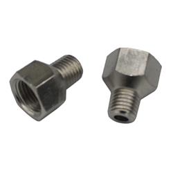 Fitting, Reducer, NPT to NPT, Straight, Aluminum, Natural, 1/16 in. NPT, 1/8 in. NPT, Pair